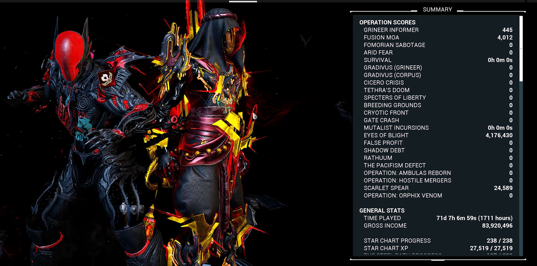 Venda de conta de jogo WarFrame Venda de conta de jogo WarFrame